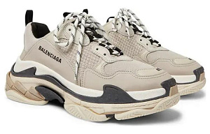 Balenciaga Triple S Trainer 'Beige Black' Women's 1 3757988