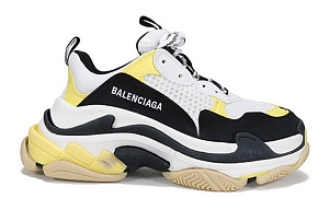 Balenciaga Triple S 'Black Yellow' Women's 1 3758868