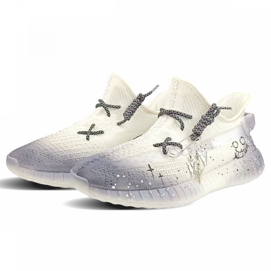 Adidas Originals Yeezy Boost 350 V2 Abrasion Resistant Low Top Casual Shoes Unisex White купить в интернет-магазине Yoocart с быстрой доставкой по России.