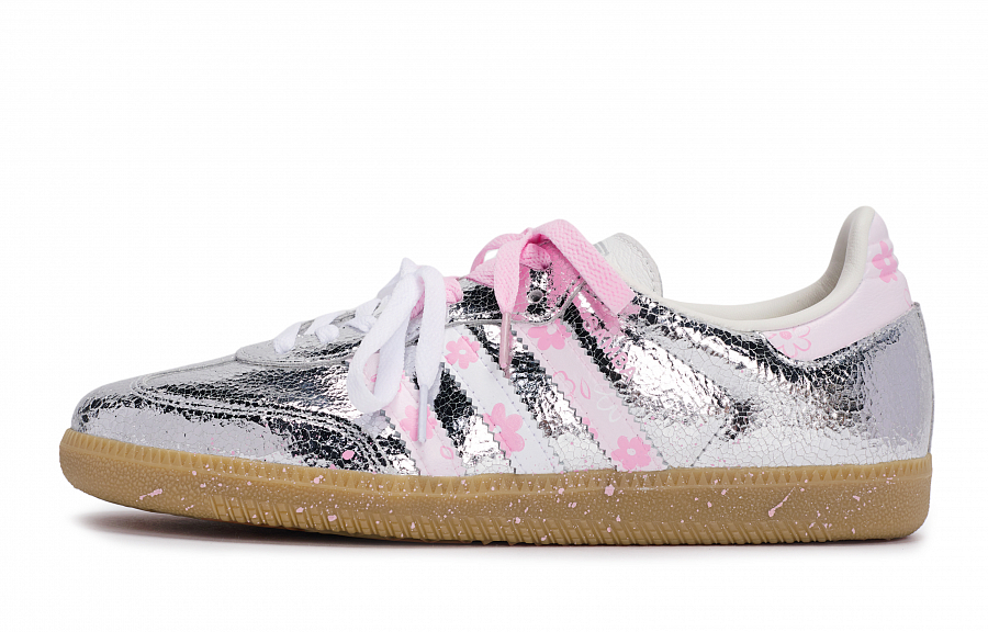 Adidas Originals SAMBA OG German Army Trainers Women's Low Top Silver/Pink купить в интернет-магазине Yoocart с быстрой доставкой по России.