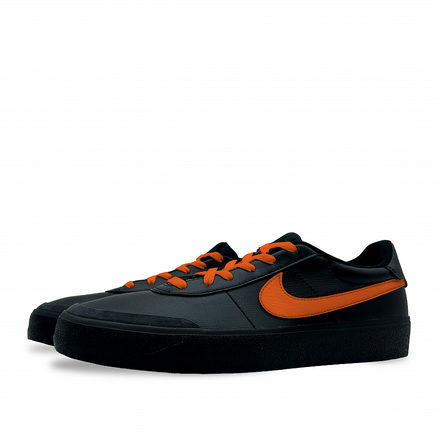 Nike Court Shot Anti-Slip Wear-Resistant Low-Top Skateboard Shoes Men's Black Orange купить в интернет-магазине Yoocart с быстрой доставкой по России.