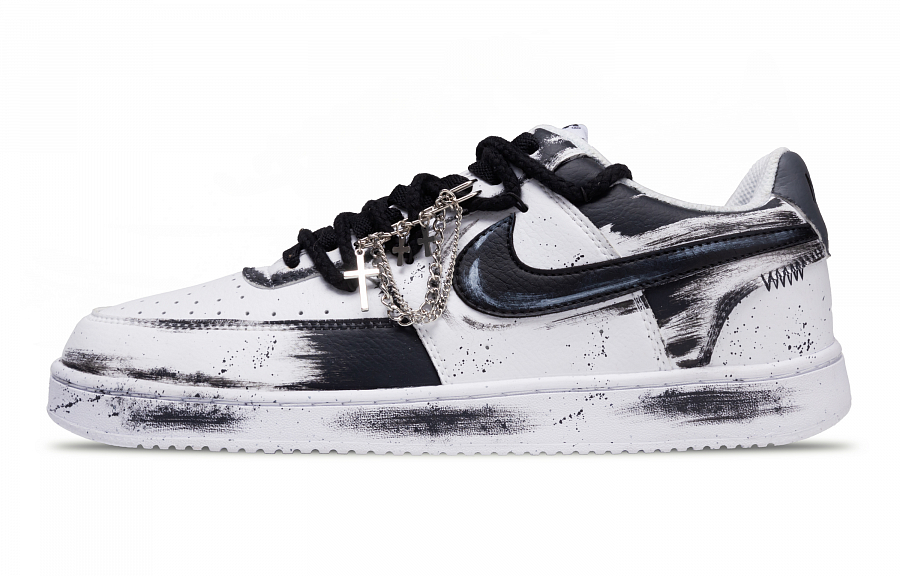 Nike Court Vision 1 Low Top Skateboard Shoes Unisex Black купить в интернет-магазине Yoocart с быстрой доставкой по России.