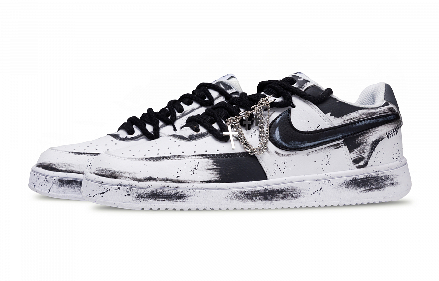 Nike Court Vision 1 Low Top Skateboard Shoes Unisex Black купить в интернет-магазине Yoocart с быстрой доставкой по России.