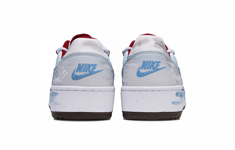 Nike Full Force Tide Star Rudders Abrasion Resistant Low Top Skateboard Shoes Men's White Blue купить в интернет-магазине Yoocart с быстрой доставкой по России.