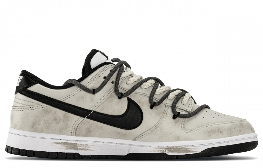 Nike Dunk Abrasion Resistant Low top Skateboard Shoes Men's Beige Black купить в интернет-магазине Yoocart с быстрой доставкой по России.