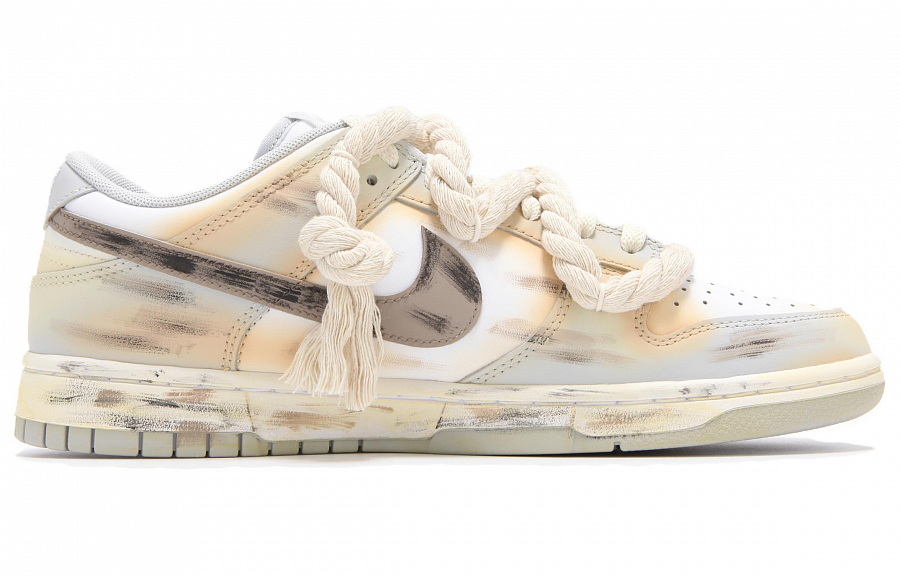 Nike Dunk Abrasion Resistant Low Top Skateboard Shoes Unisex Beige Yellow купить в интернет-магазине Yoocart с быстрой доставкой по России.