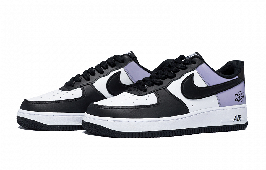 Nike Air Force 1 Puppy Fragment Low Top Skateboard Shoes Men's White Purple купить в интернет-магазине Yoocart с быстрой доставкой по России.