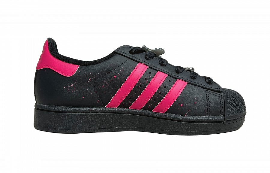 Adidas Originals Superstar 2 Abrasion Resistant Low Top Skateboard Shoes Unisex Black Pink купить в интернет-магазине Yoocart с быстрой доставкой по России.