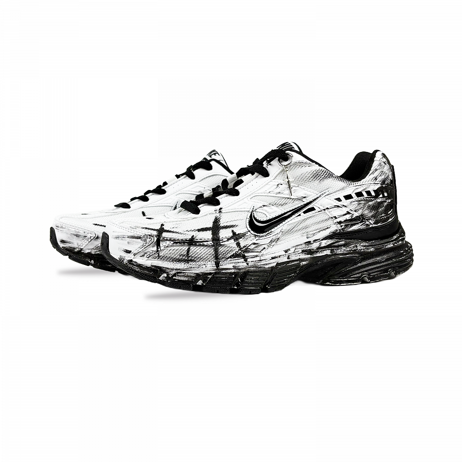 Nike Initiator Cushioning And Abrasion Resistant Coverage Low Top City Commute Running Shoes Men's Black White купить в интернет-магазине Yoocart с быстрой доставкой по России.