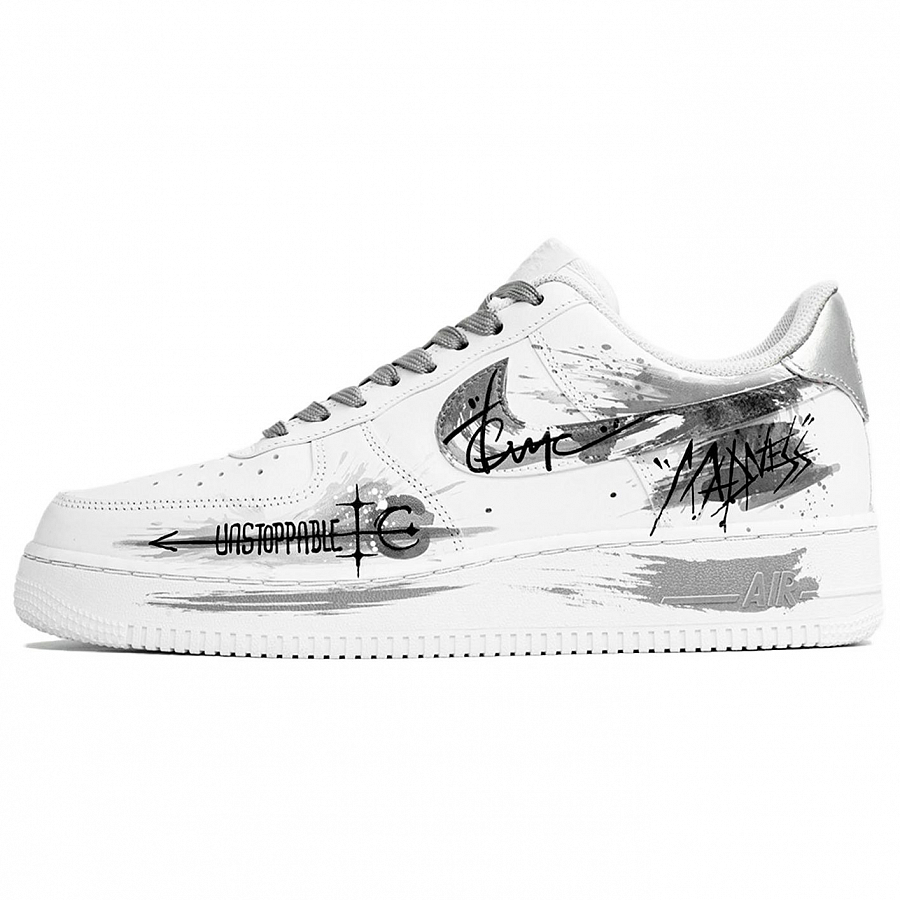 Nike Air Force 1 Wan Hua Nong, Silver Knight, Shopping Bag Abrasion Resistant Low top Skateboard Shoes Unisex White купить в интернет-магазине Yoocart с быстрой доставкой по России.