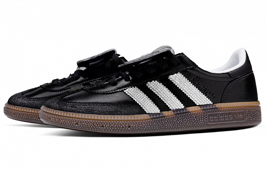 Adidas Originals HANDBALL SPEZIAL Black Diamond Low Top Skateboard Shoes Men's Black Silver купить в интернет-магазине Yoocart с быстрой доставкой по России.