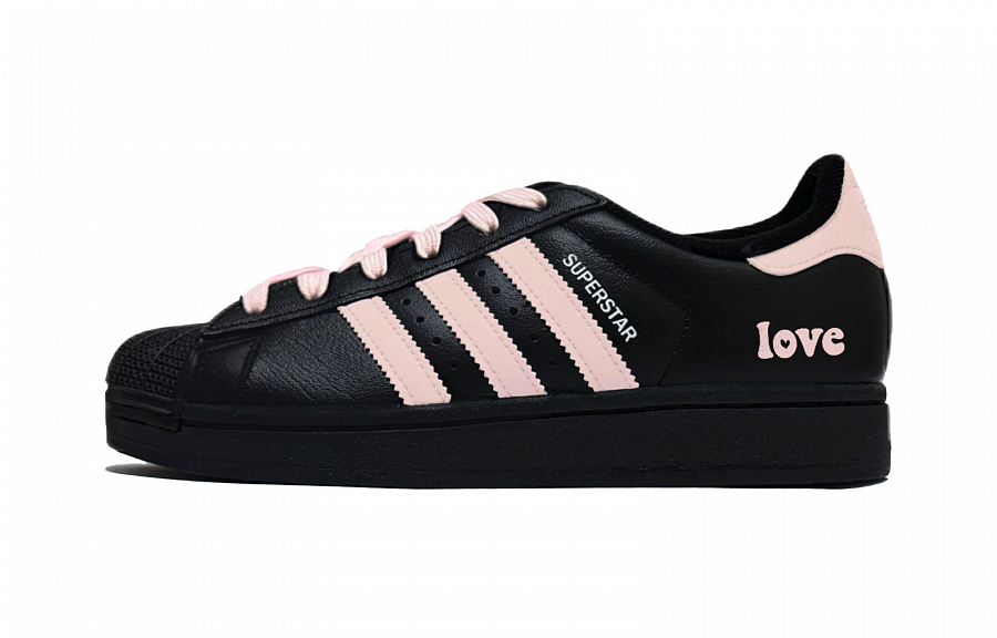 Adidas Originals Superstar 2 Puppy Fragment, Special Shoe Box Low Top Skateboard Shoes Unisex Black Pink купить в интернет-магазине Yoocart с быстрой доставкой по России.
