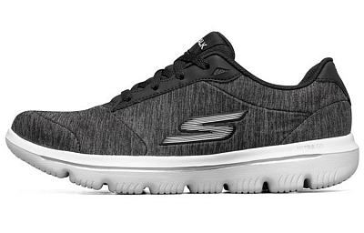 Skechers Go Walk Evolution Ultra Low top Casual Shoes Women's Black White