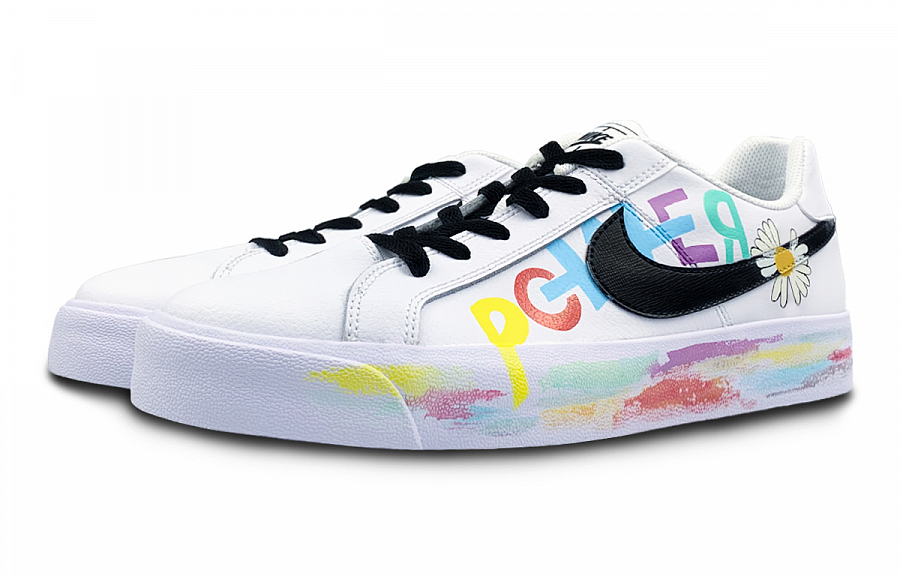 Nike Court Royale Anti-Slip Wear-Resistant Low-Top Skateboard Shoes Unisex White купить в интернет-магазине Yoocart с быстрой доставкой по России.