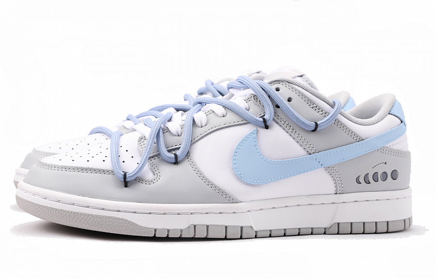Nike Dunk Skateboard Shoes Unisex Low-Top Gray White купить в интернет-магазине Yoocart с быстрой доставкой по России.