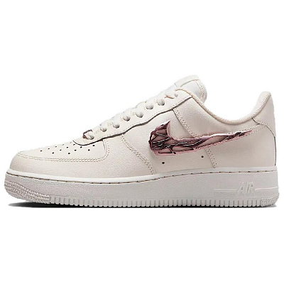 Nike Air Force 1 Low Liquid Metal Swoosh Metallic Rose Gold Women's