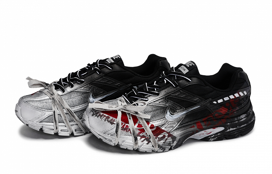 Nike Initiator Anti Slip Wear Resistant Low Top Running Shoes Men's Black Red Silver купить в интернет-магазине Yoocart с быстрой доставкой по России.