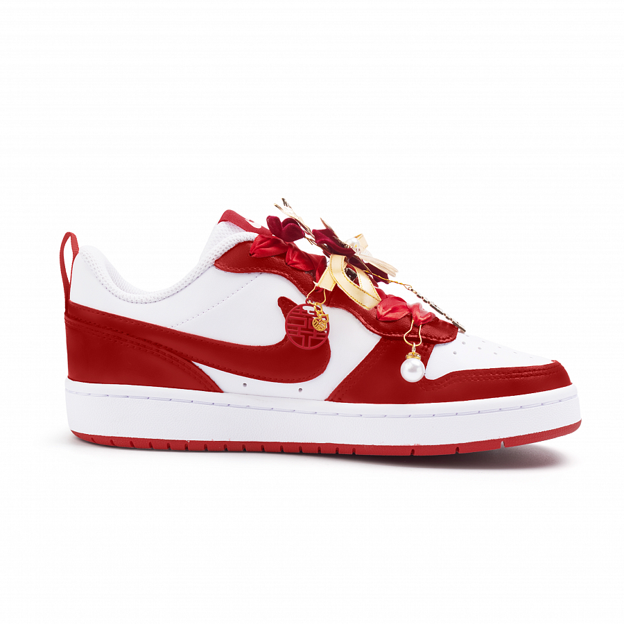 Nike Court Borough Cushioning, Wear Resistant Low Top Skateboard Shoes Women's Red купить в интернет-магазине Yoocart с быстрой доставкой по России.