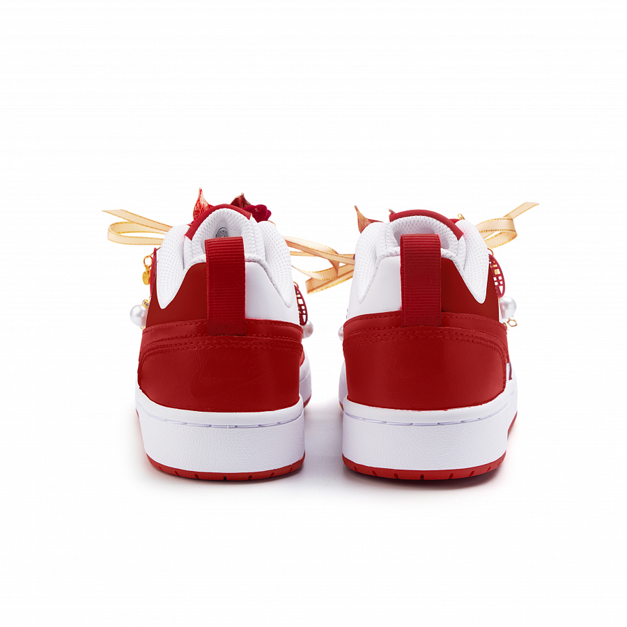 Nike Court Borough Cushioning, Wear Resistant Low Top Skateboard Shoes Women's Red купить в интернет-магазине Yoocart с быстрой доставкой по России.