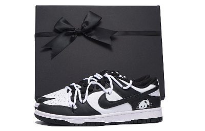 Nike Dunk Coverage Anti-Slip And Wear-Resistant Low-Top Skateboard Shoes Unisex Black