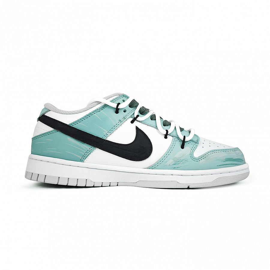 Nike Dunk Abrasion Resistant Low Top Skateboard Shoes Unisex White Green купить в интернет-магазине Yoocart с быстрой доставкой по России.