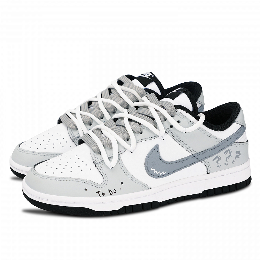 Nike Dunk Riddle Abrasion Resistant Low Top Skateboard Shoes Unisex Gray купить в интернет-магазине Yoocart с быстрой доставкой по России.