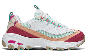 Skechers D'lites 2.0 Chance Gs White/Green/Pink Women's 1 3800108