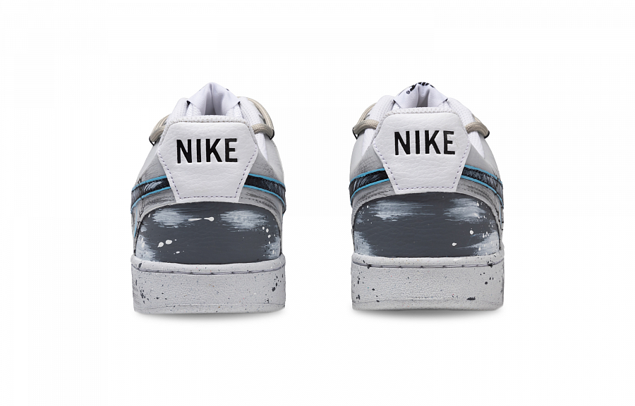 Nike Court Vision 1 Anti-Slip And Wear-Resistant Lightweight Low-Top Skateboard Shoes Men's Black White Gray купить в интернет-магазине Yoocart с быстрой доставкой по России.