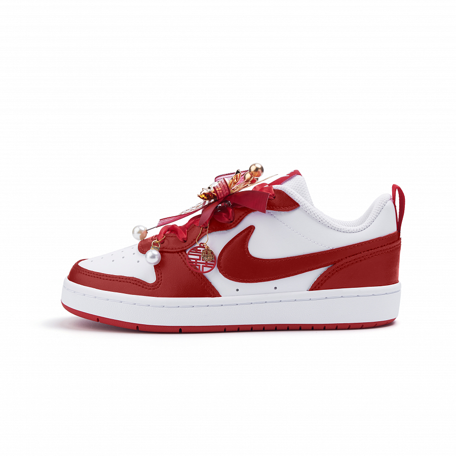 Nike Court Borough 2 Cushioning, Wear Resistant Low Top Skateboard Shoes Women's Red купить в интернет-магазине Yoocart с быстрой доставкой по России.