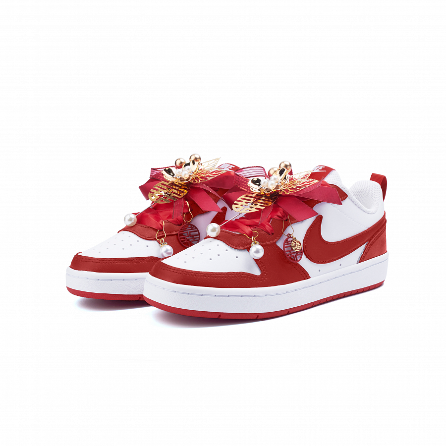 Nike Court Borough 2 Cushioning, Wear Resistant Low Top Skateboard Shoes Women's Red купить в интернет-магазине Yoocart с быстрой доставкой по России.
