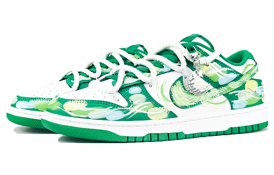 Nike Dunk Forest Of Fireflies Low Top Skateboard Shoes Unisex White Green купить в интернет-магазине Yoocart с быстрой доставкой по России.