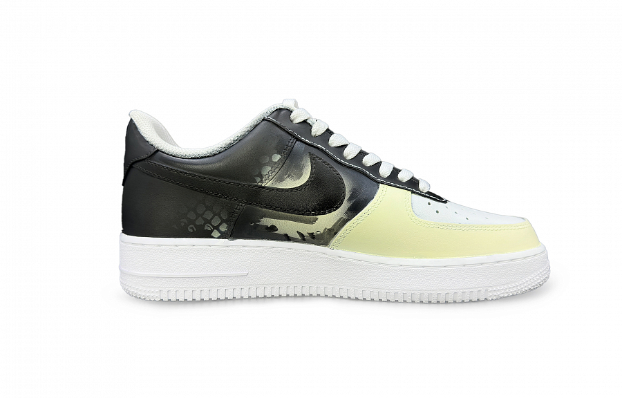 Nike Air Force 1 Anti-Slip Wear-Resistant Low-Top Skateboard Shoes Women's Yellow Black купить в интернет-магазине Yoocart с быстрой доставкой по России.