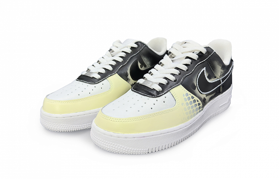 Nike Air Force 1 Anti-Slip Wear-Resistant Low-Top Skateboard Shoes Women's Yellow Black купить в интернет-магазине Yoocart с быстрой доставкой по России.