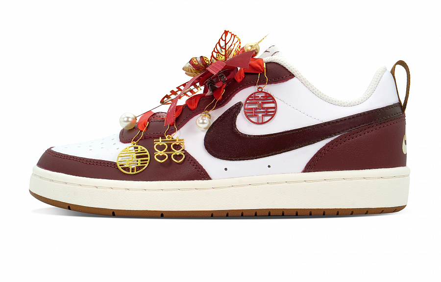 Nike Court Borough 2 Love Forever Anti Slip Wear Resistant Low Top Skateboard Shoes Women's White Red купить в интернет-магазине Yoocart с быстрой доставкой по России.