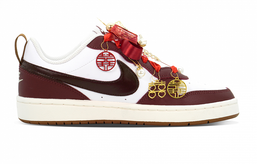 Nike Court Borough 2 Love Forever Anti Slip Wear Resistant Low Top Skateboard Shoes Women's White Red купить в интернет-магазине Yoocart с быстрой доставкой по России.