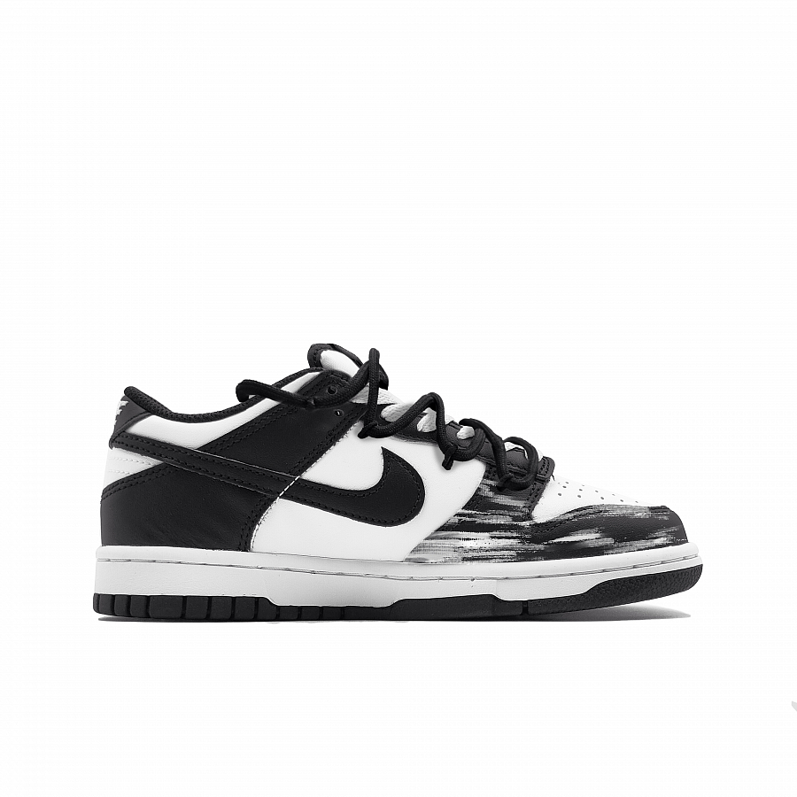 Nike Dunk Ink Wave Surge Cushioning, Wear Resistant Low Top Skateboard Shoes Unisex Black White купить в интернет-магазине Yoocart с быстрой доставкой по России.