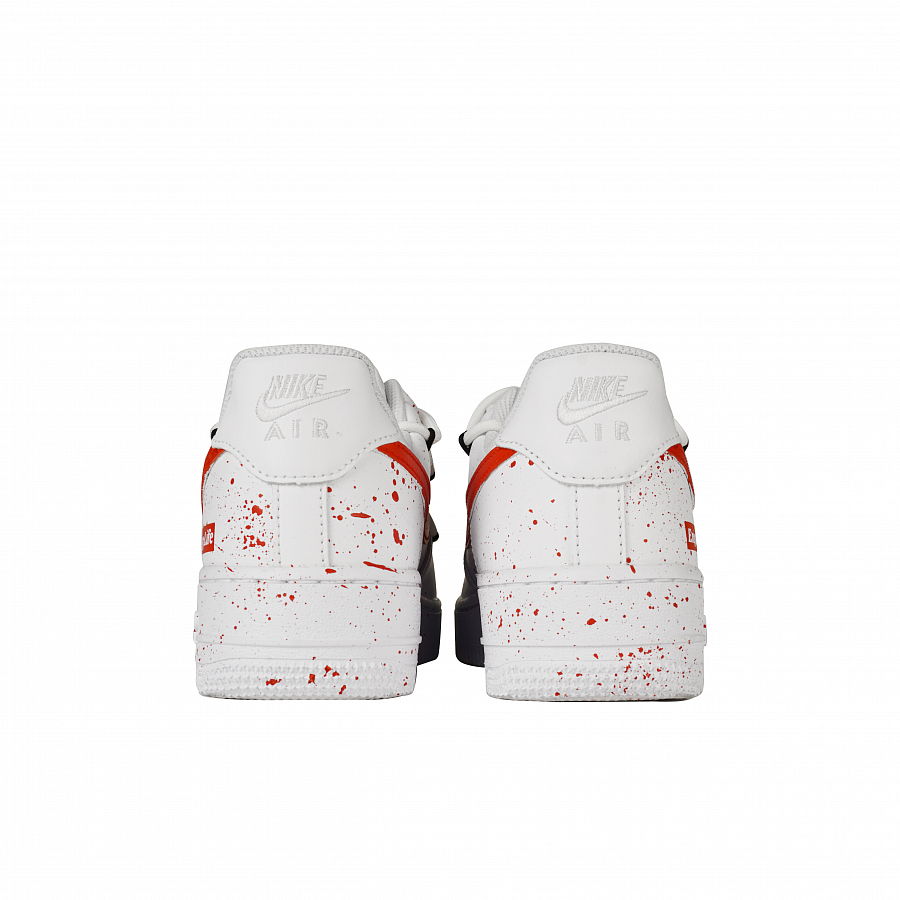 Nike Air Force 1 Low-Top Skateboard Shoes Women's White Red купить в интернет-магазине Yoocart с быстрой доставкой по России.
