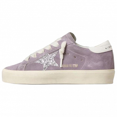 Golden Goose Hi Star Low Top Skateboard Shoes Women's Purple