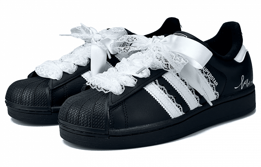 Adidas Originals Superstar 2 Wear resistant And Lightweight Low Top Skateboard Shoes Women's Black White купить в интернет-магазине Yoocart с быстрой доставкой по России.