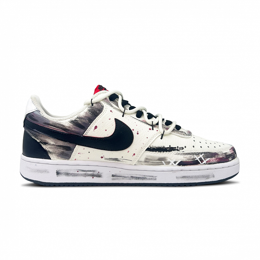 Nike Court Vision 1 Dark Night Footprints Abrasion Resistant Low Top Skateboard Shoes Men's Black купить в интернет-магазине Yoocart с быстрой доставкой по России.