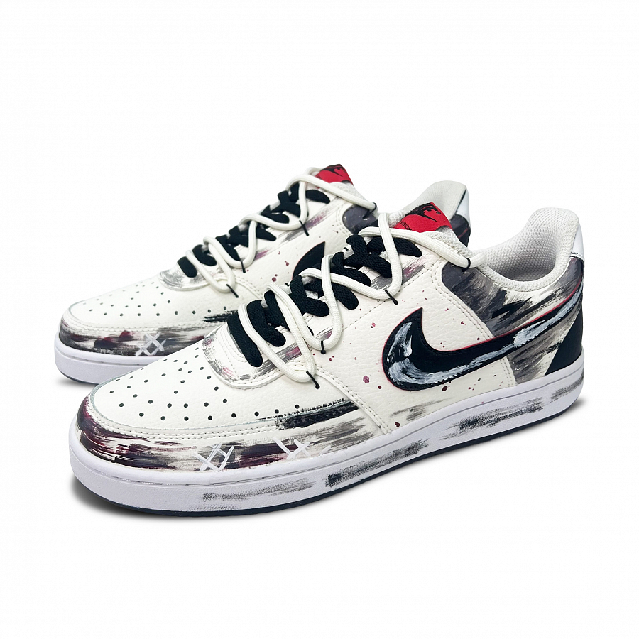 Nike Court Vision 1 Dark Night Footprints Abrasion Resistant Low Top Skateboard Shoes Men's Black купить в интернет-магазине Yoocart с быстрой доставкой по России.