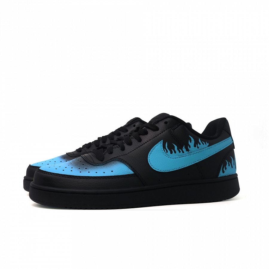 Nike Court Vision Slip Resistant Low Top Skateboard Shoes Unisex Blue Black купить в интернет-магазине Yoocart с быстрой доставкой по России.