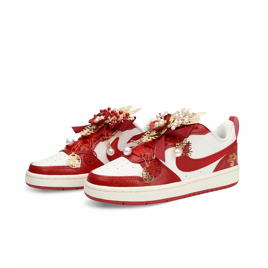 Nike Court Borough GS Blissful Union Abrasion Resistant Low top Skateboard Shoes Women's Red купить в интернет-магазине Yoocart с быстрой доставкой по России.