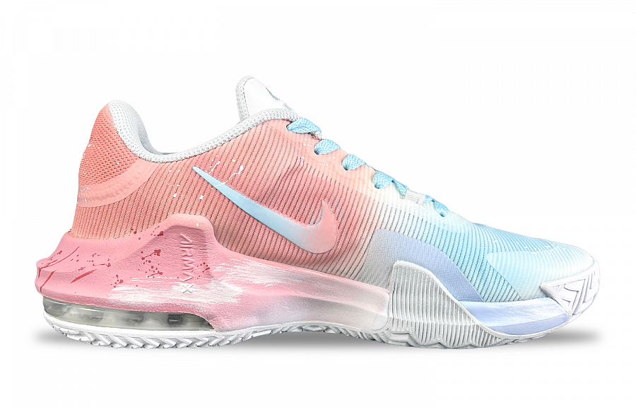 Nike Air Max Impact 4 Basketball Shoes Men's Mid Top Blue/Pink купить в интернет-магазине Yoocart с быстрой доставкой по России.