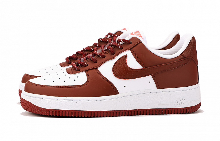Nike Air Force 1 Anti Slip Wear Resistant Low Top Skateboard Shoes Unisex Red White купить в интернет-магазине Yoocart с быстрой доставкой по России.
