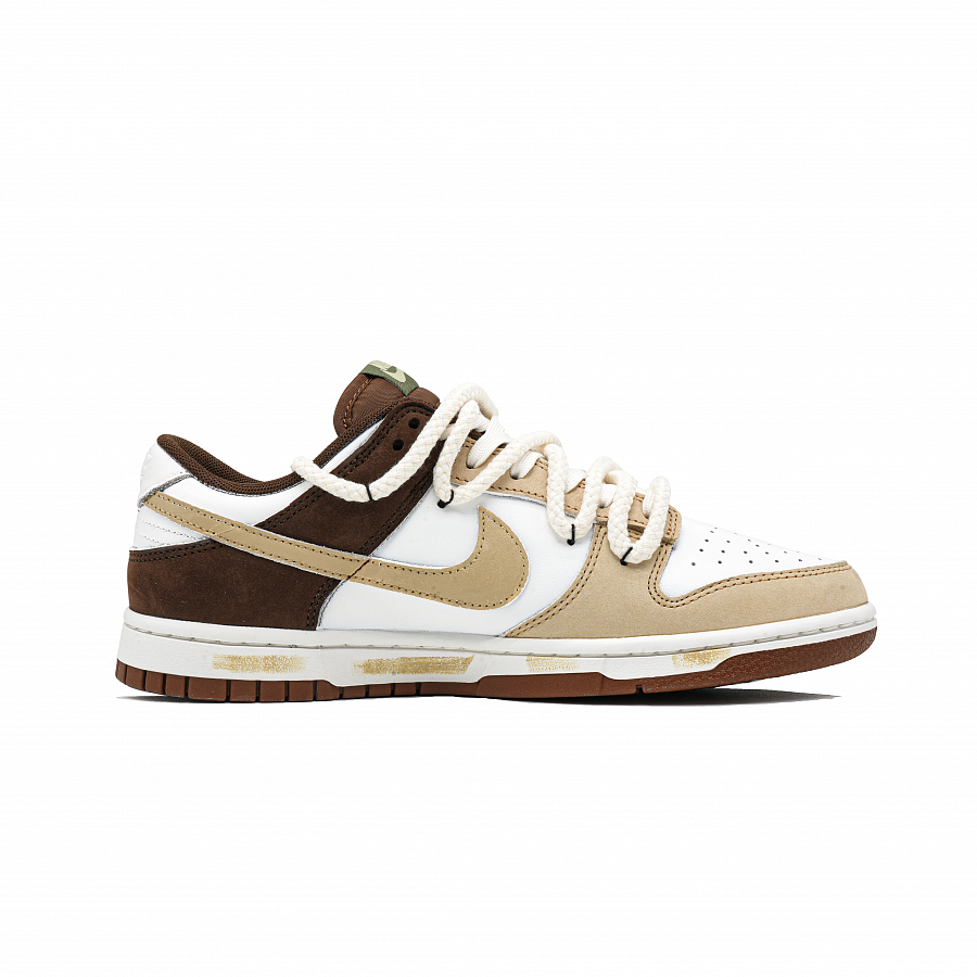Nike Dunk Kitten Café Anti Slip Wear Resistant Low Top Skateboard Shoes Unisex White Brown купить в интернет-магазине Yoocart с быстрой доставкой по России.