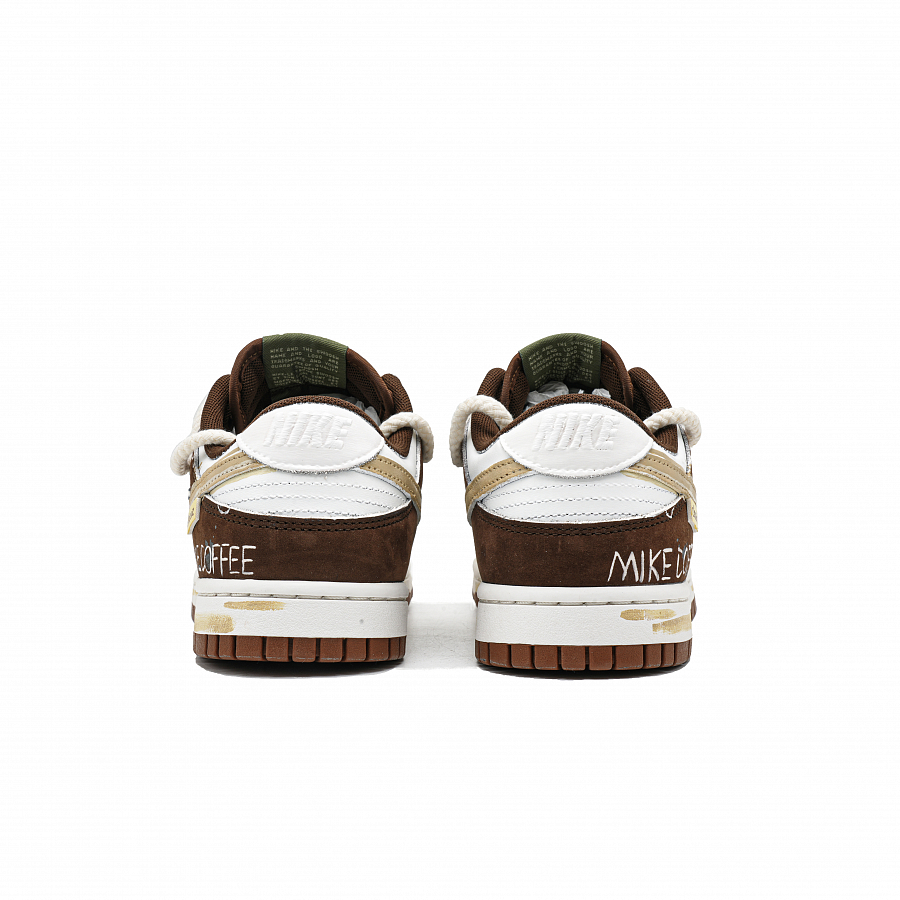 Nike Dunk Kitten Café Anti Slip Wear Resistant Low Top Skateboard Shoes Unisex White Brown купить в интернет-магазине Yoocart с быстрой доставкой по России.