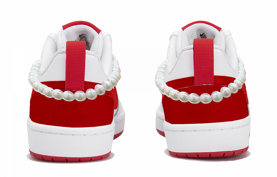 Nike Court Borough Low Top Skateboard Shoes Women's White Red купить в интернет-магазине Yoocart с быстрой доставкой по России.