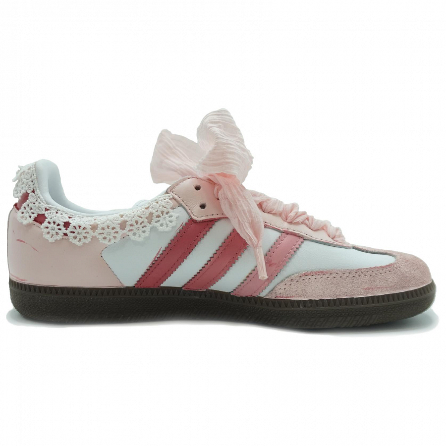 Adidas Originals SAMBA OG Abrasion Resistant Low Top Skateboard Shoes Unisex Pink White купить в интернет-магазине Yoocart с быстрой доставкой по России.