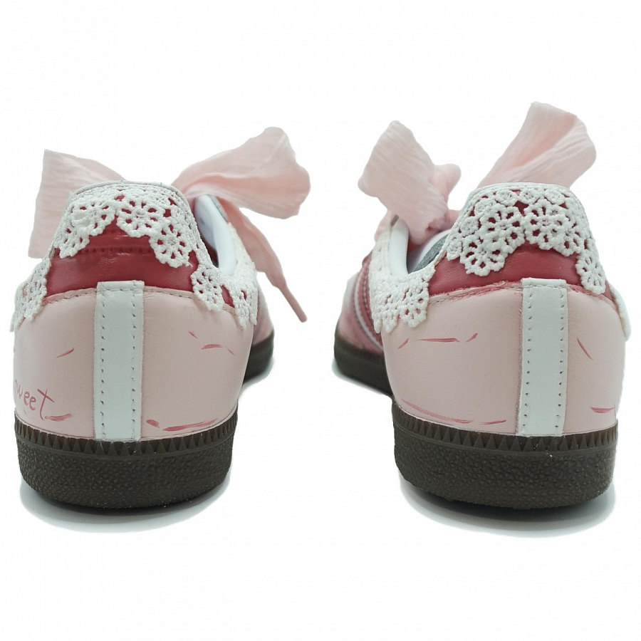 Adidas Originals SAMBA OG Abrasion Resistant Low Top Skateboard Shoes Unisex Pink White купить в интернет-магазине Yoocart с быстрой доставкой по России.